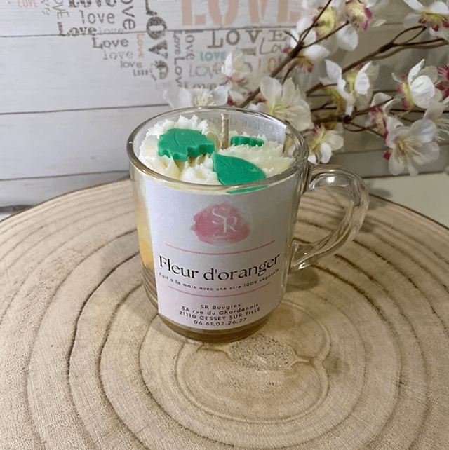 Bougie gourmande « Fleur d'oranger » 