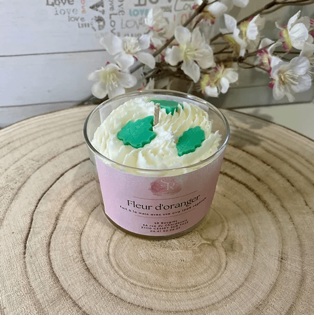 Bougie gourmande « Fleur d'oranger » 