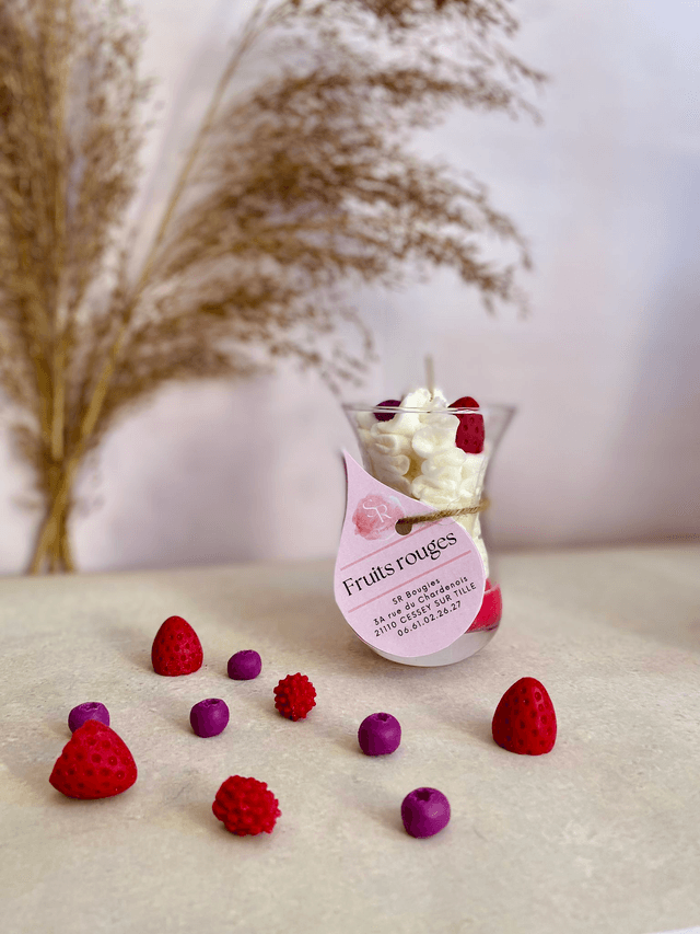Bougie gourmande « Fruits rouges» 